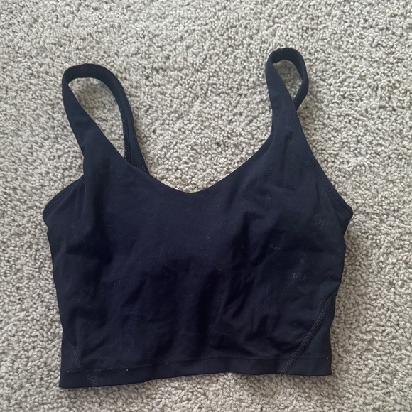 lululemon athletica Black Crop Top - Picture 1 of 2